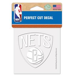 Brooklyn Nets Decal 4x4 Perfect Cut White Special Order