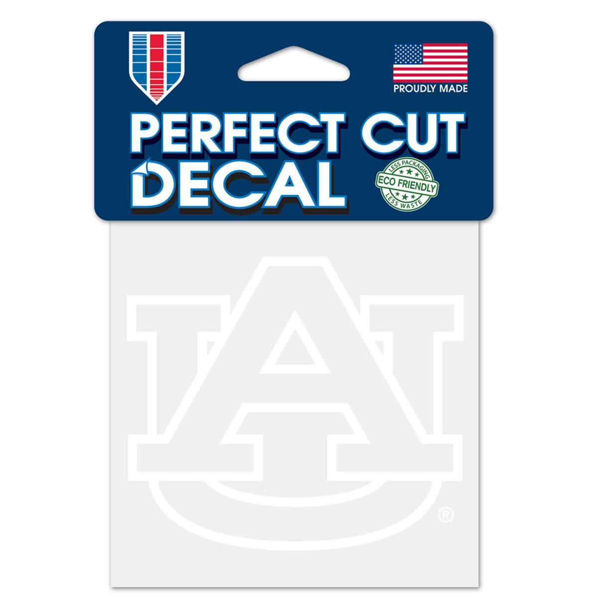 Auburn Tigers Decal 4x4 Perfect Cut White Special Order