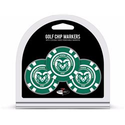 Colorado State Rams Golf Chip with Marker 3 Pack
