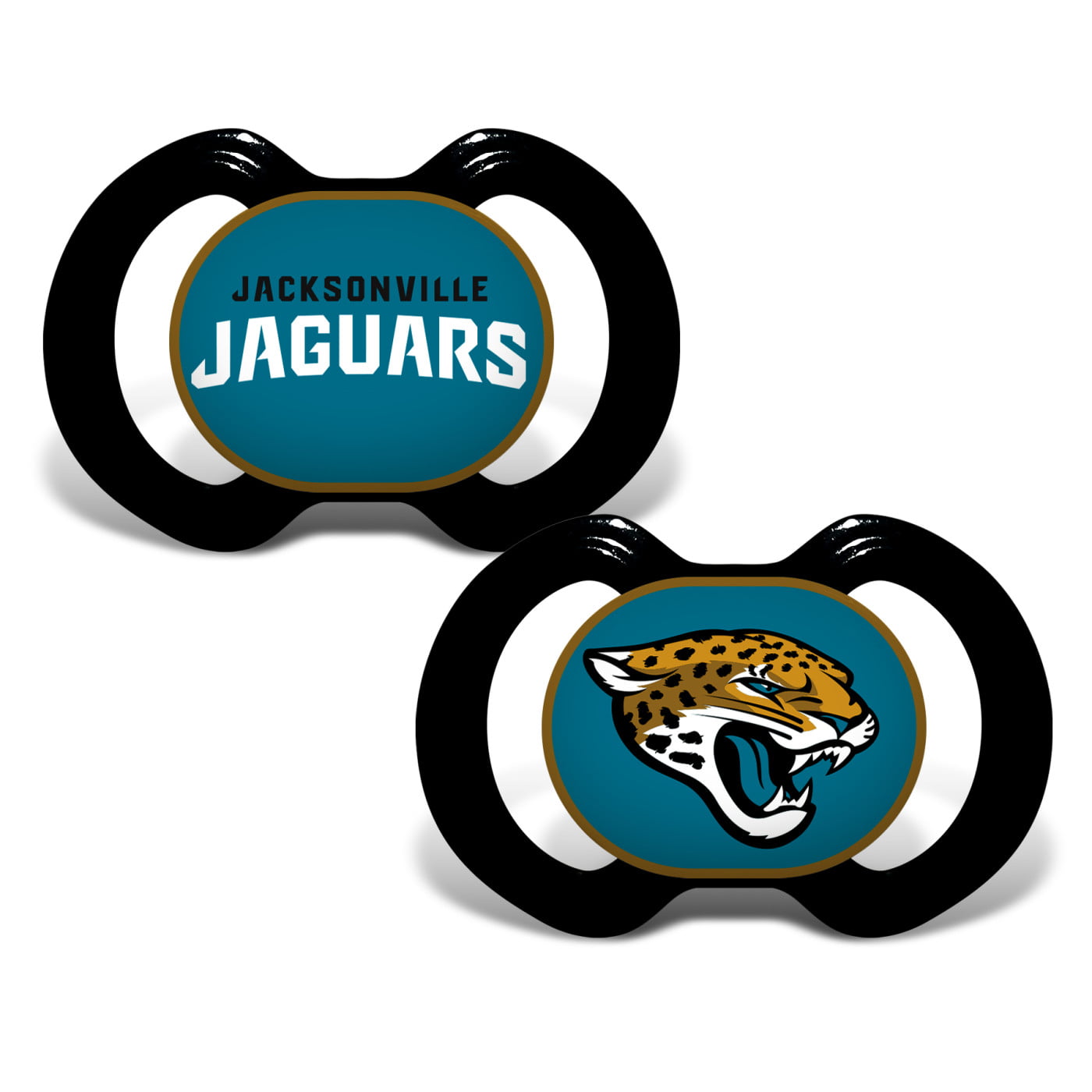 Jacksonville Jaguars Pacifier 2 Pack -  Baby Fanatic, 1740702228