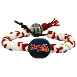 Picture of Atlanta Braves Bracelet Frozen Rope Classic Baseball Tomohawk Logo