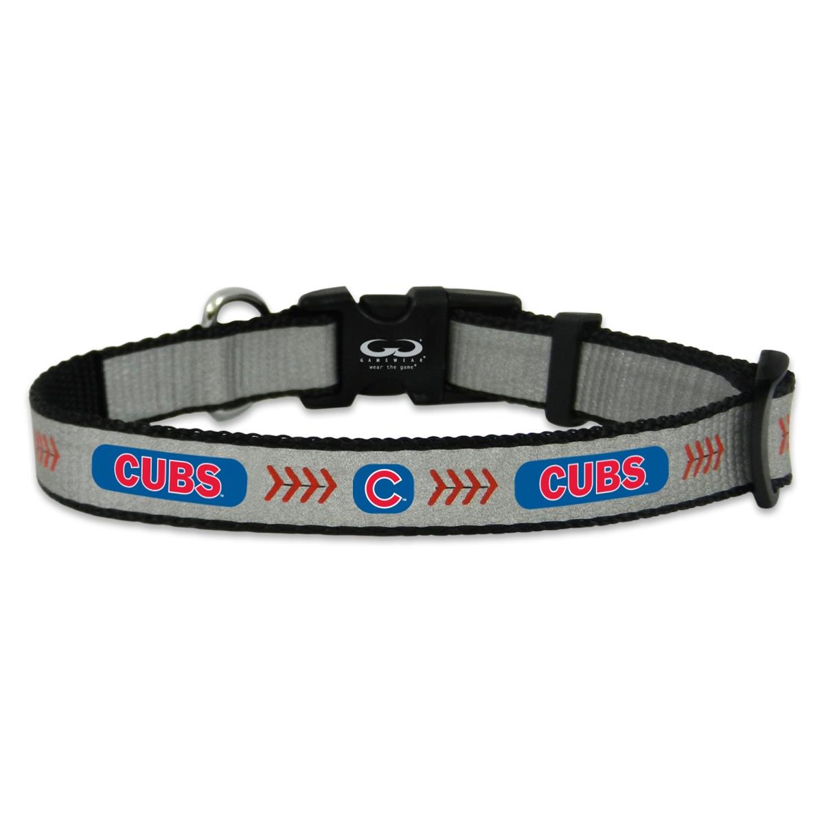Chicago Cubs Pet Collar Reflective Baseball Size Small