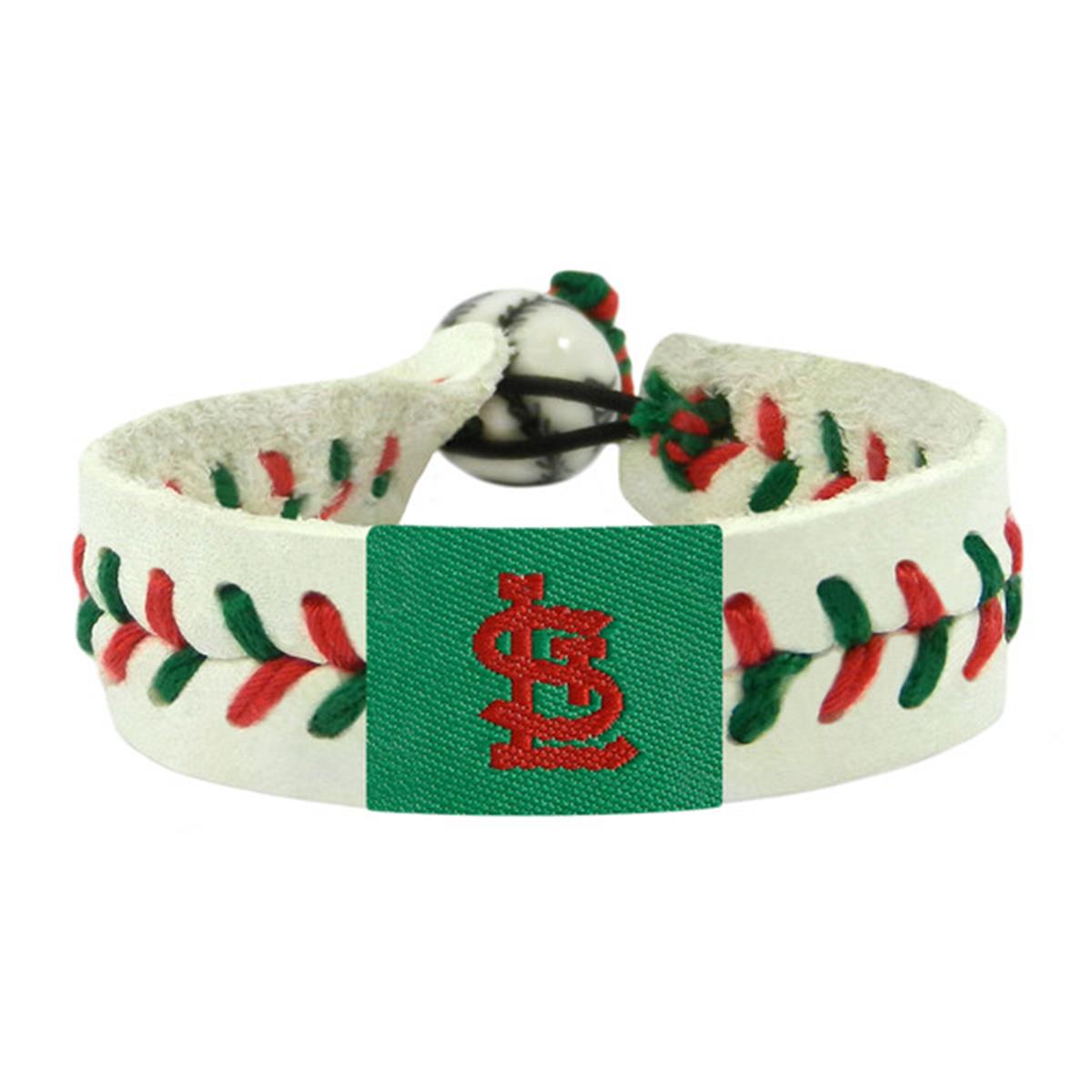 St. Louis Cardinals Bracelet Baseball Holiday Design
