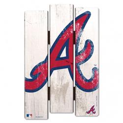 Picture of Atlanta Braves Sign 11x17 Wood Fence Style