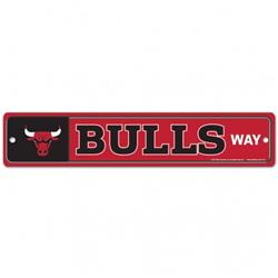 Chicago Bulls Sign 3.75x19 Plastic Street Style