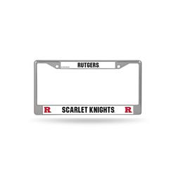 Rutgers Scarlet Knights License Plate Frame Chrome Special Order