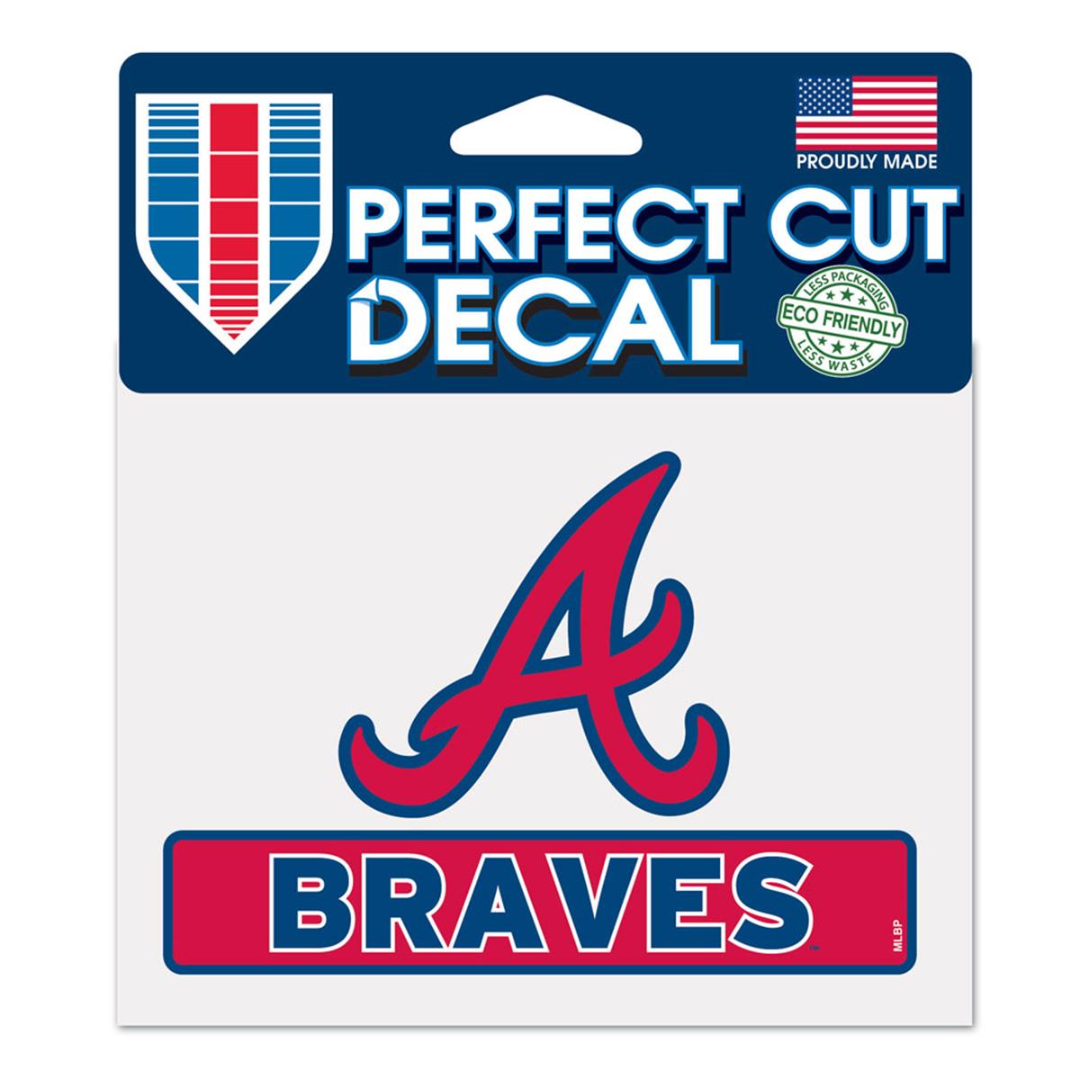 Picture of Atlanta Braves Decal 4.5x5.75 Perfect Cut Color Special Order