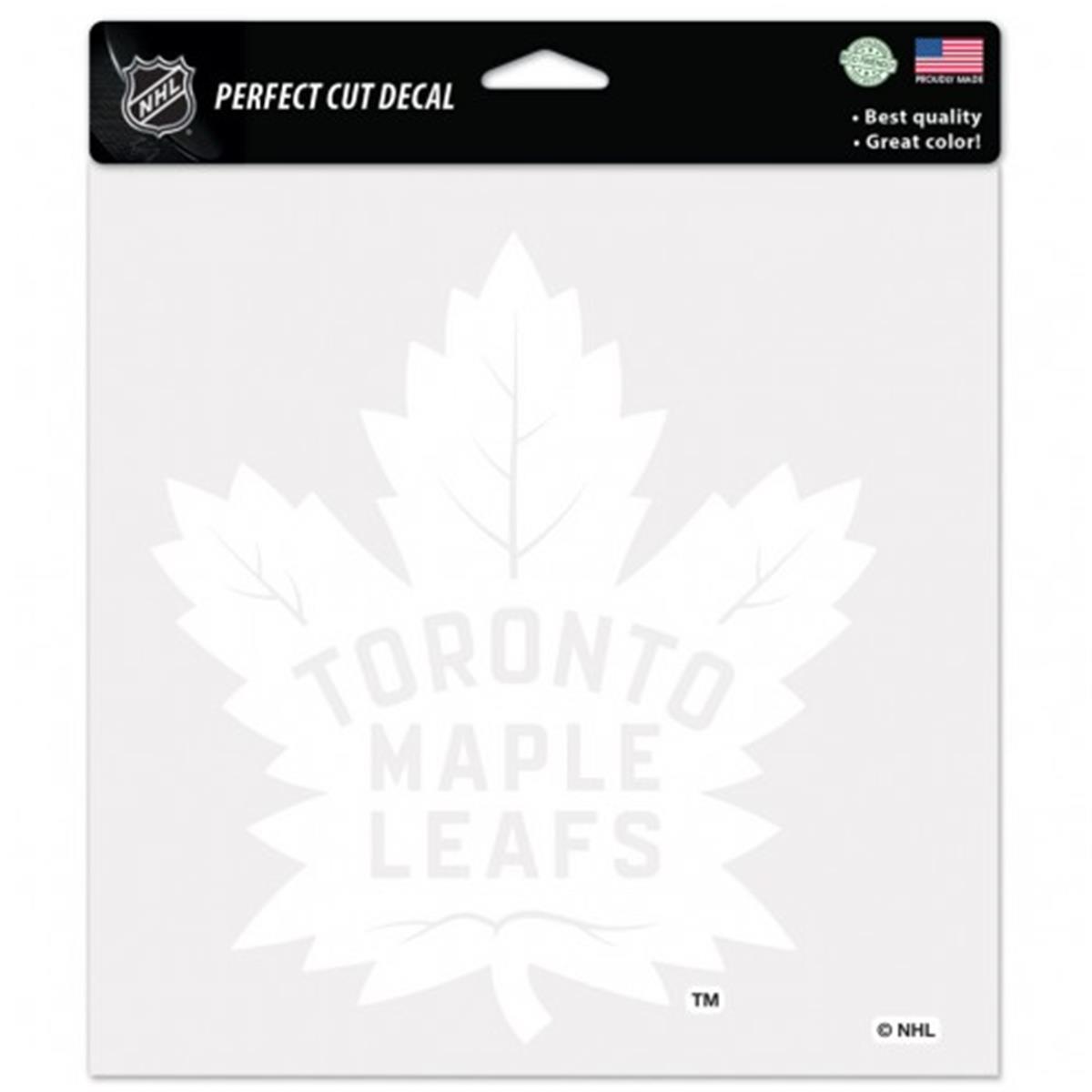 Picture of Toronto Maple Leafs Decal 8x8 Perfect Cut White Special Order
