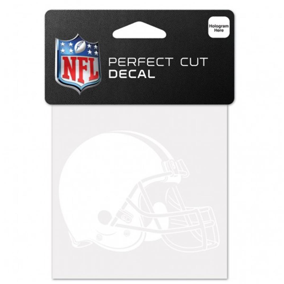Picture of Cleveland Browns Decal 4x4 Perfect Cut White Special Order