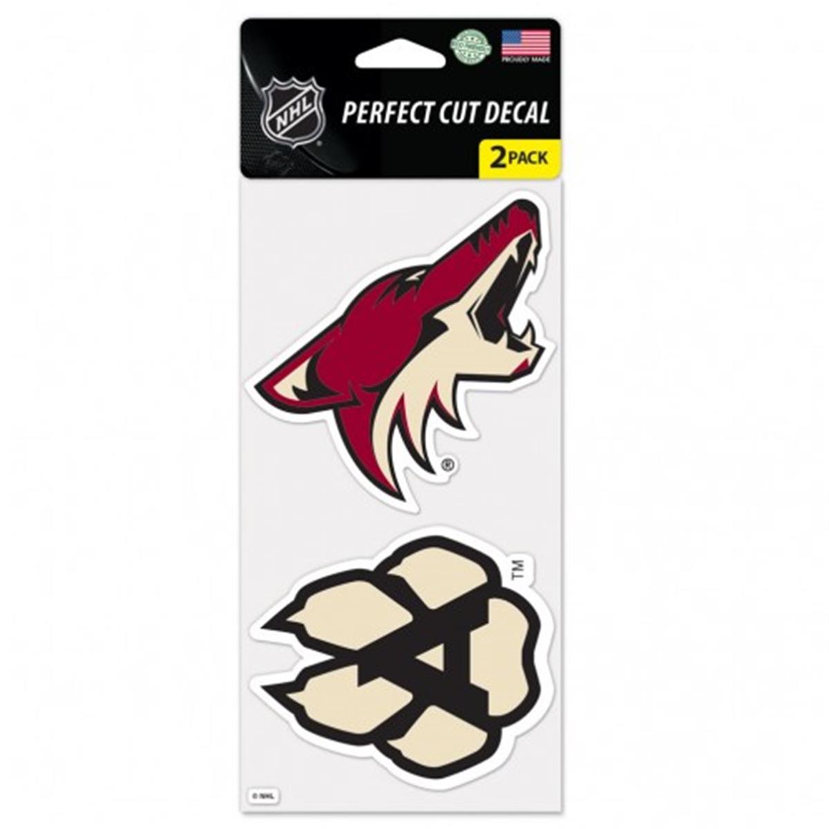 Picture of Arizona Coyotes Decal 4x4 Perfect Cut Set of 2 Special Order