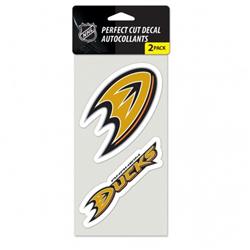 Picture of Anaheim Ducks Decal 4x4 Perfect Cut Set of 2 Special Order