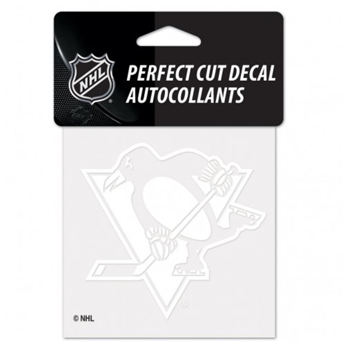 Picture of Pittsburgh Penguins Decal 4x4 Perfect Cut White Special Order