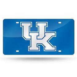 Picture of Kentucky Wildcats License Plate Laser Cut Blue Special Order
