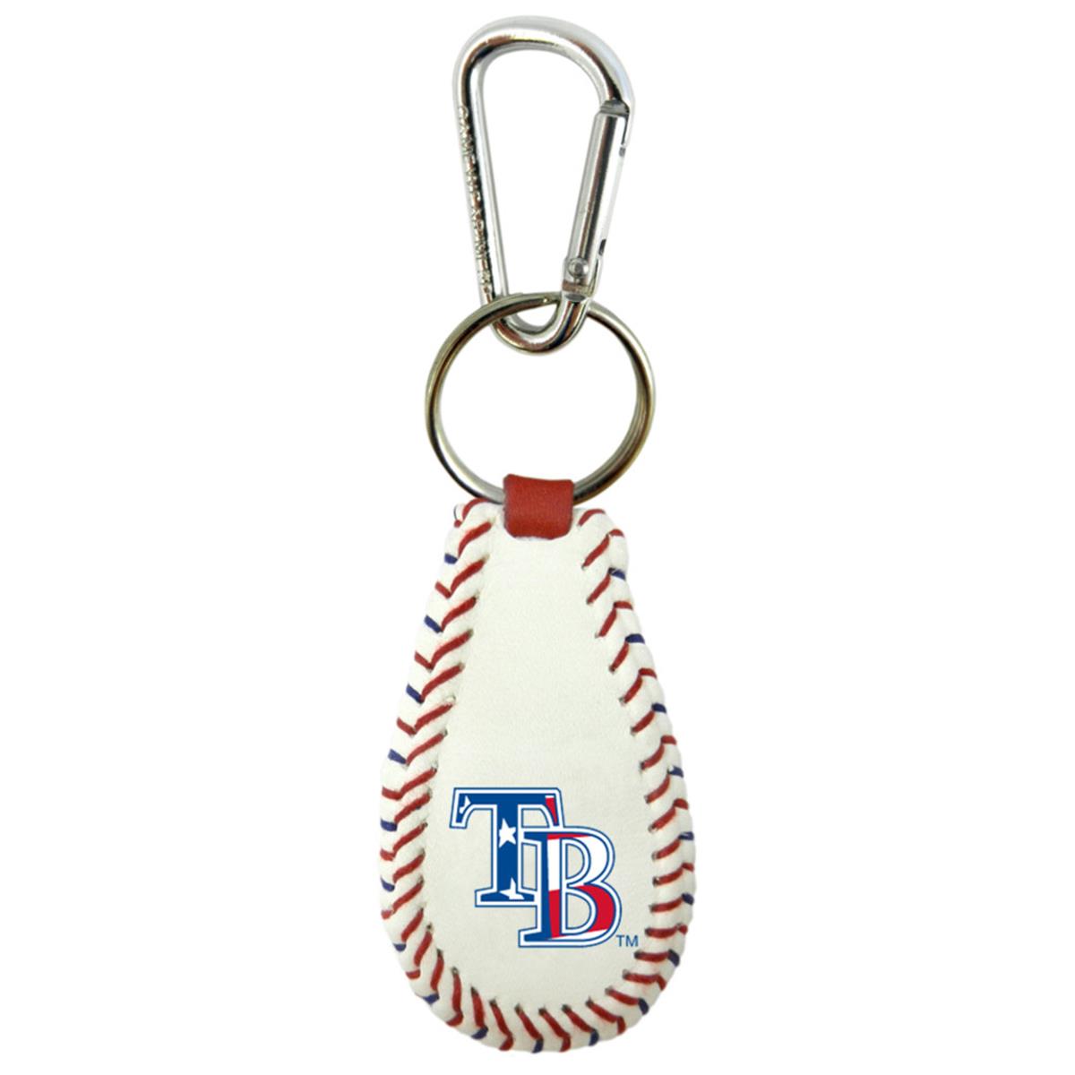 Tampa Bay Rays Keychain Baseball Stars and Stripes