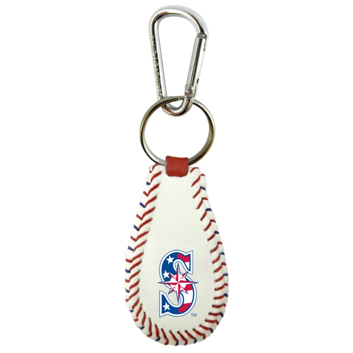 Seattle Mariners Classic Baseball Stars & Stripes Keychain