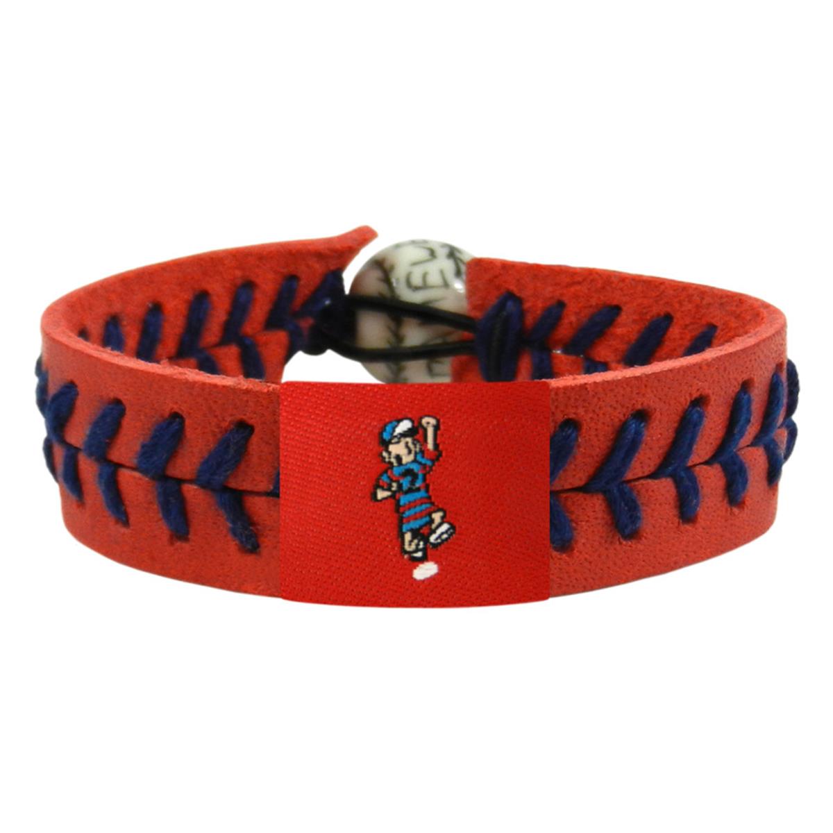 Team Color Baseball Sausage Guy 2 Milwaukee Brewers Bracelet
