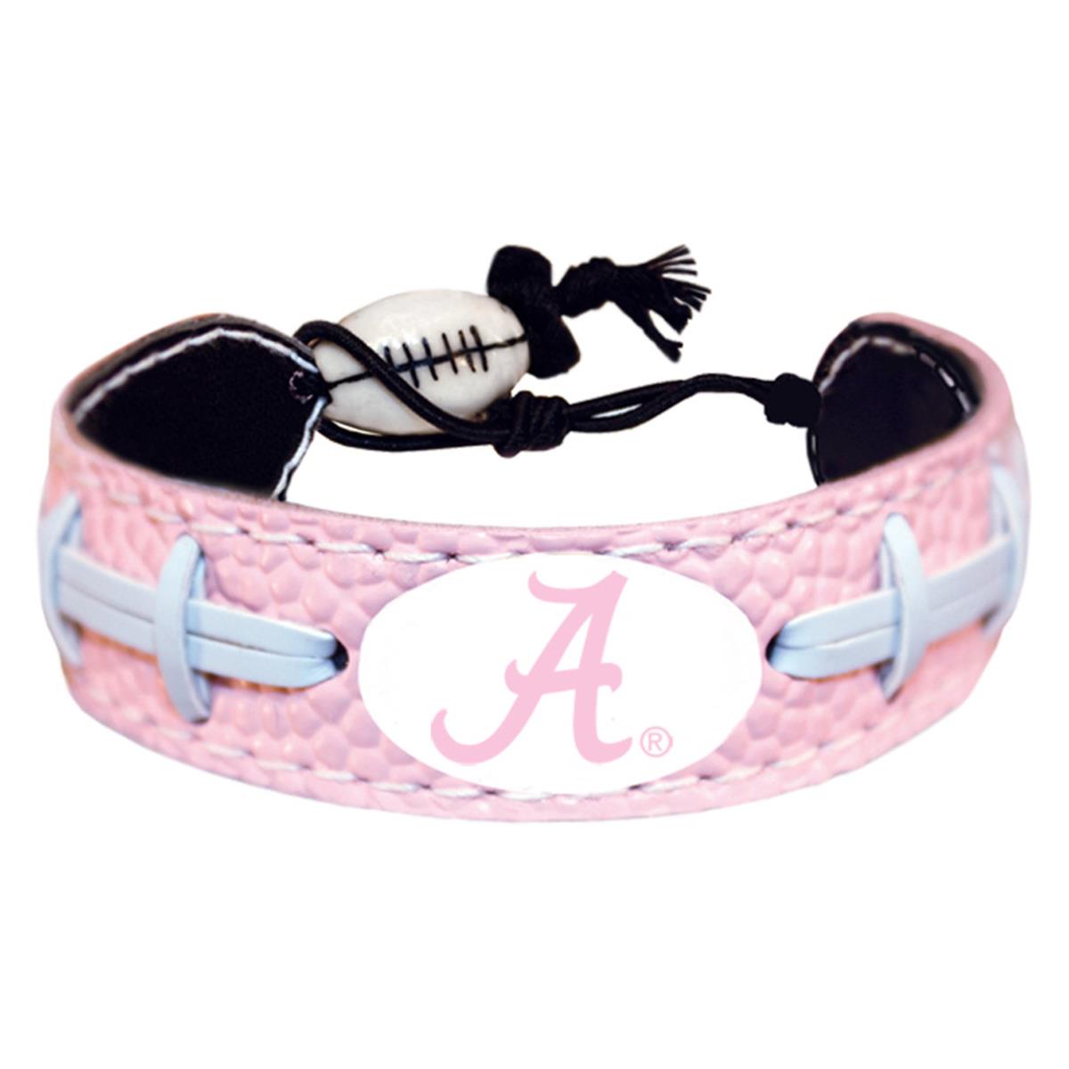 Picture of Alabama Crimson Tide Bracelet Pink Football A Logo