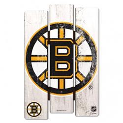 Picture of Boston Bruins Sign 11x17 Wood Fence Style