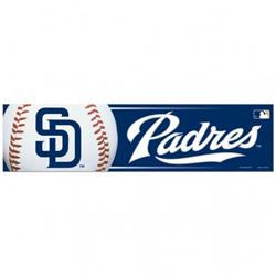 San Diego Padres Decal 3x12 Bumper Strip Style Special Order