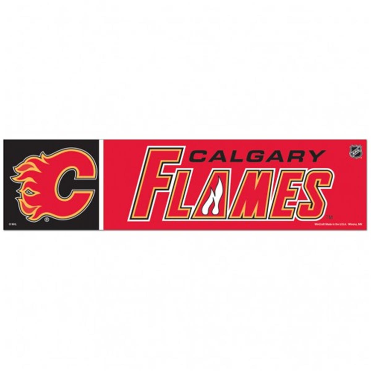 Picture of Calgary Flames Decal 3x12 Bumper Strip Style Special Order