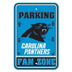 Carolina Panthers Sign 12x18 Plastic Fan Zone Parking Style Special Order