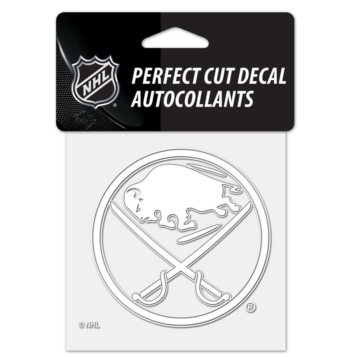 Picture of Buffalo Sabres Decal 4x4 Perfect Cut White Special Order