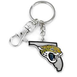 Jacksonville Jaguars Keychain State Design Special Order