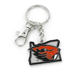 Oregon State Beavers Keychain State Design Special Order