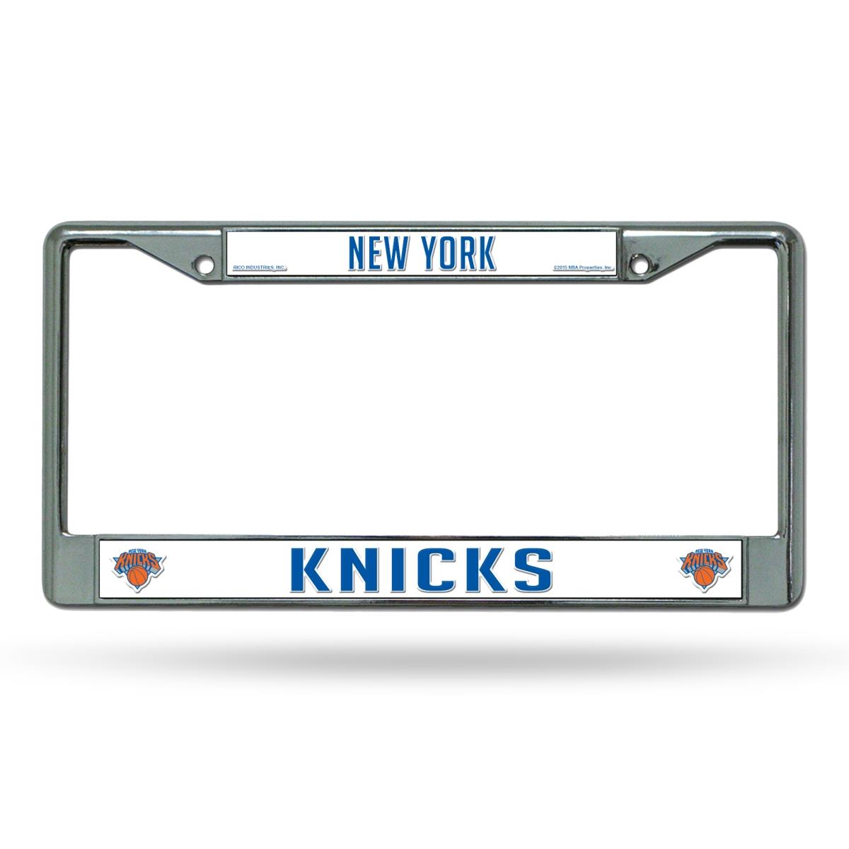 New York Knicks License Plate Frame Chrome Special Order