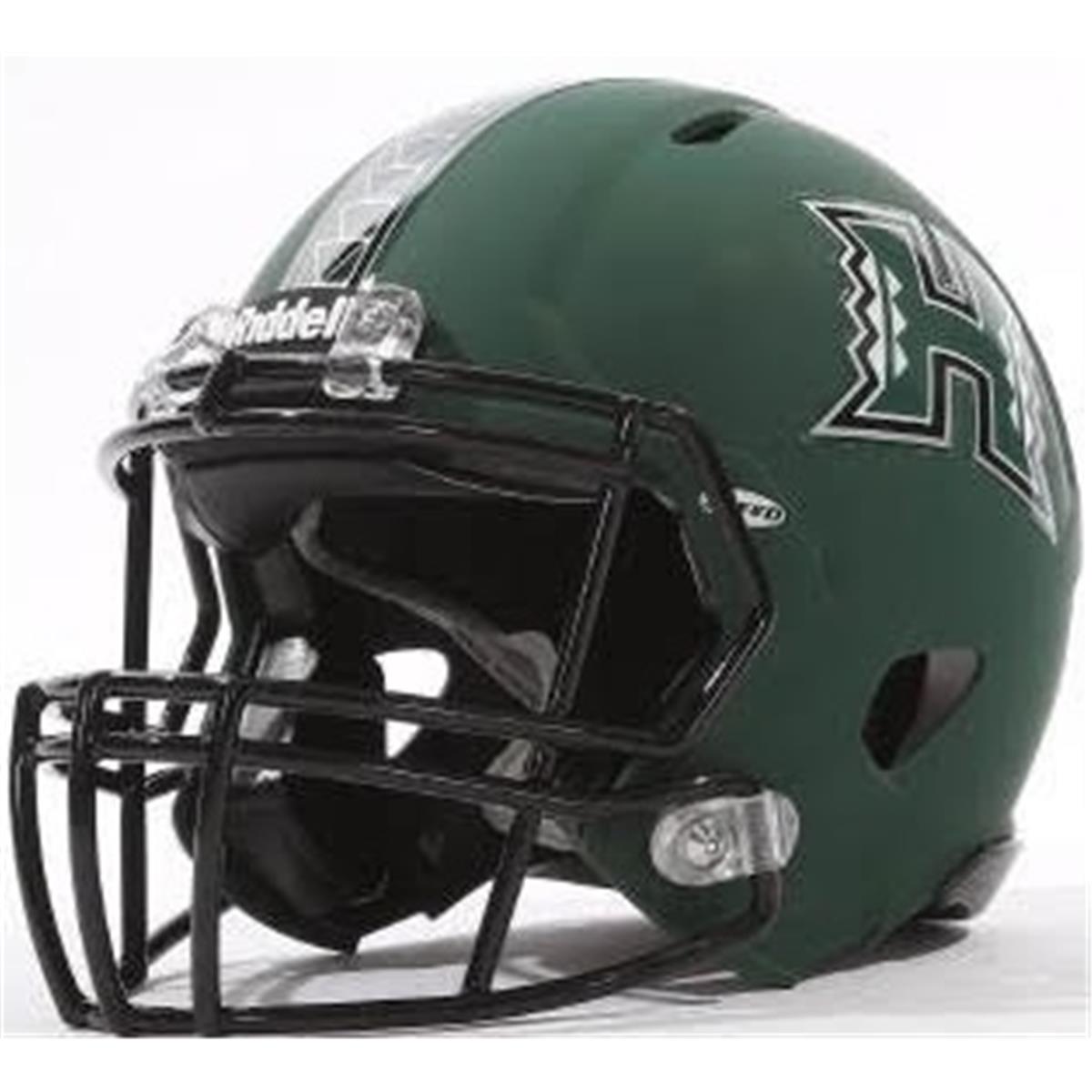 Hawaii Warriors Helmet Riddell Replica Mini Speed Style Matte Green Design Special Order