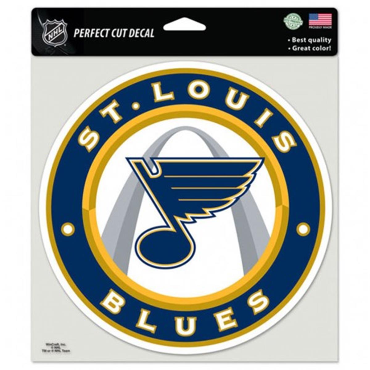 Picture of St. Louis Blues Decal 8x8 Perfect Cut Color