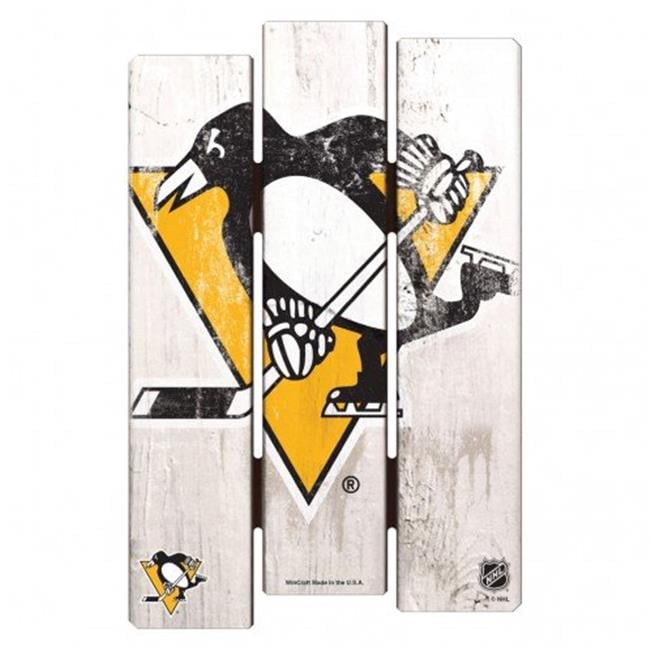 Picture of Pittsburgh Penguins Sign 11x17 Wood Fence Style