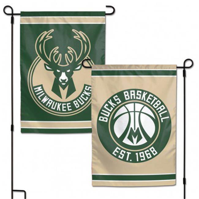 WinCraft Milwaukee Bucks 12" x 18" Double-Sided Garden Flag