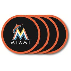 Miami Marlins Coaster Set - 4 Pack