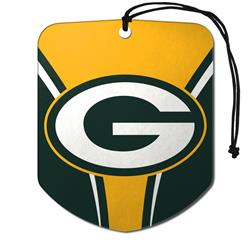 Picture of Green Bay Packers Air Freshener Shield Design 2 Pack