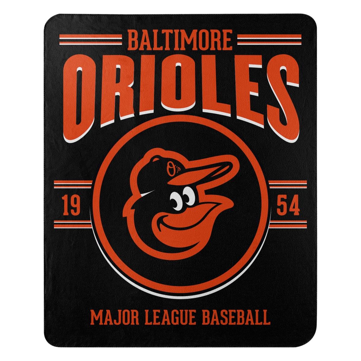 Picture of Northwest 9060411952 Baltimore Orioles Fleece Southpaw Design Blanket - 50 x 60 in.