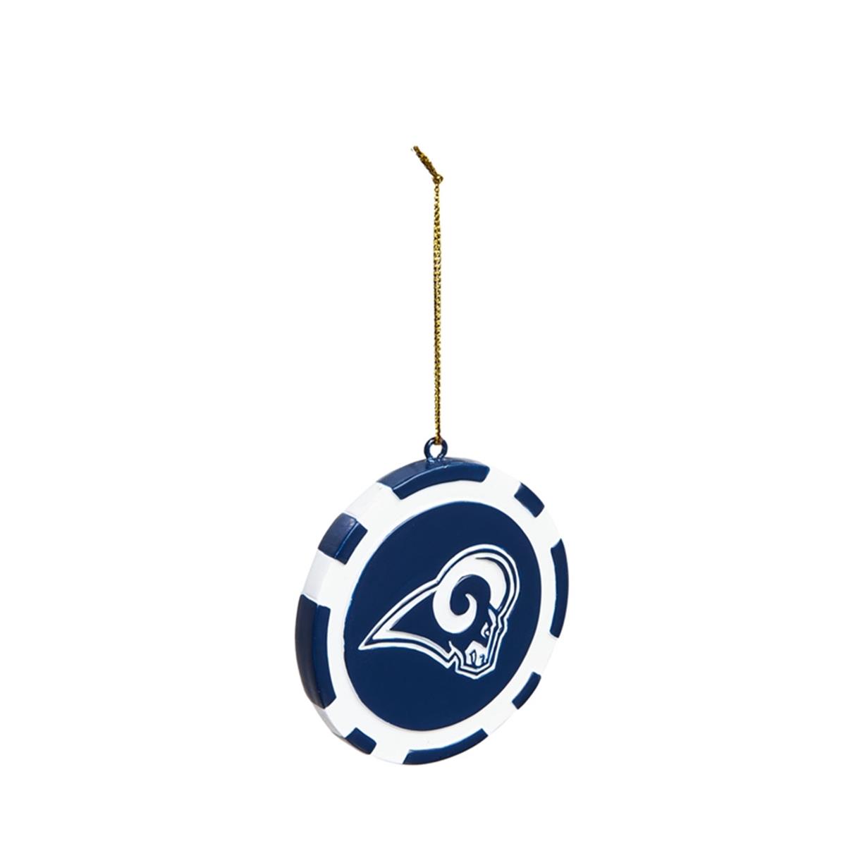 841295908 Los Angeles Rams Game Chip Ornament