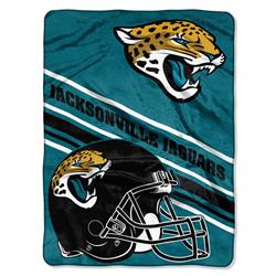 Picture of Northwest 9060413085 Jacksonville Jaguars Raschel Slant Design Blanket - 60 x 80 in.