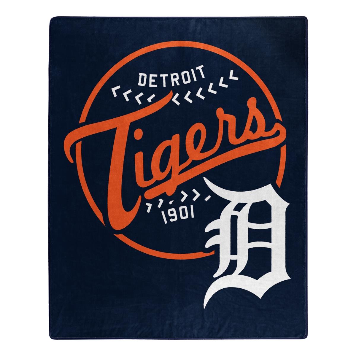 Picture of Northwest 9060412315 Detroit Tigers Raschel Moonshot Design Blanket - 50 x 60 in.