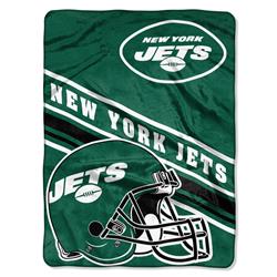 Picture of Northwest 9060413086 New York Jets Raschel Slant Design Blanket - 60 x 80 in.