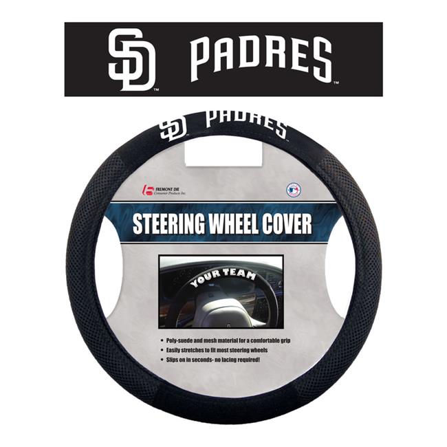 Fremont Die  San Diego Padres Mesh Style Steering Wheel Cover