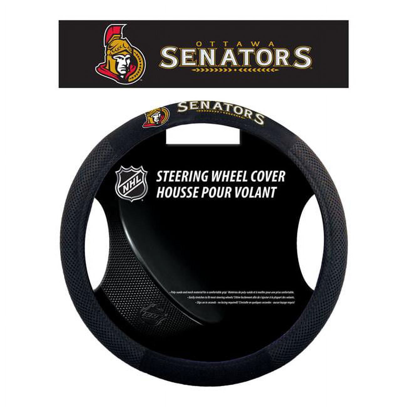 Ottawa Senators Mesh Style Steering Wheel Cover