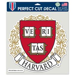 Harvard Crimson Perfect Cut Decal - 8 x 8 in.
