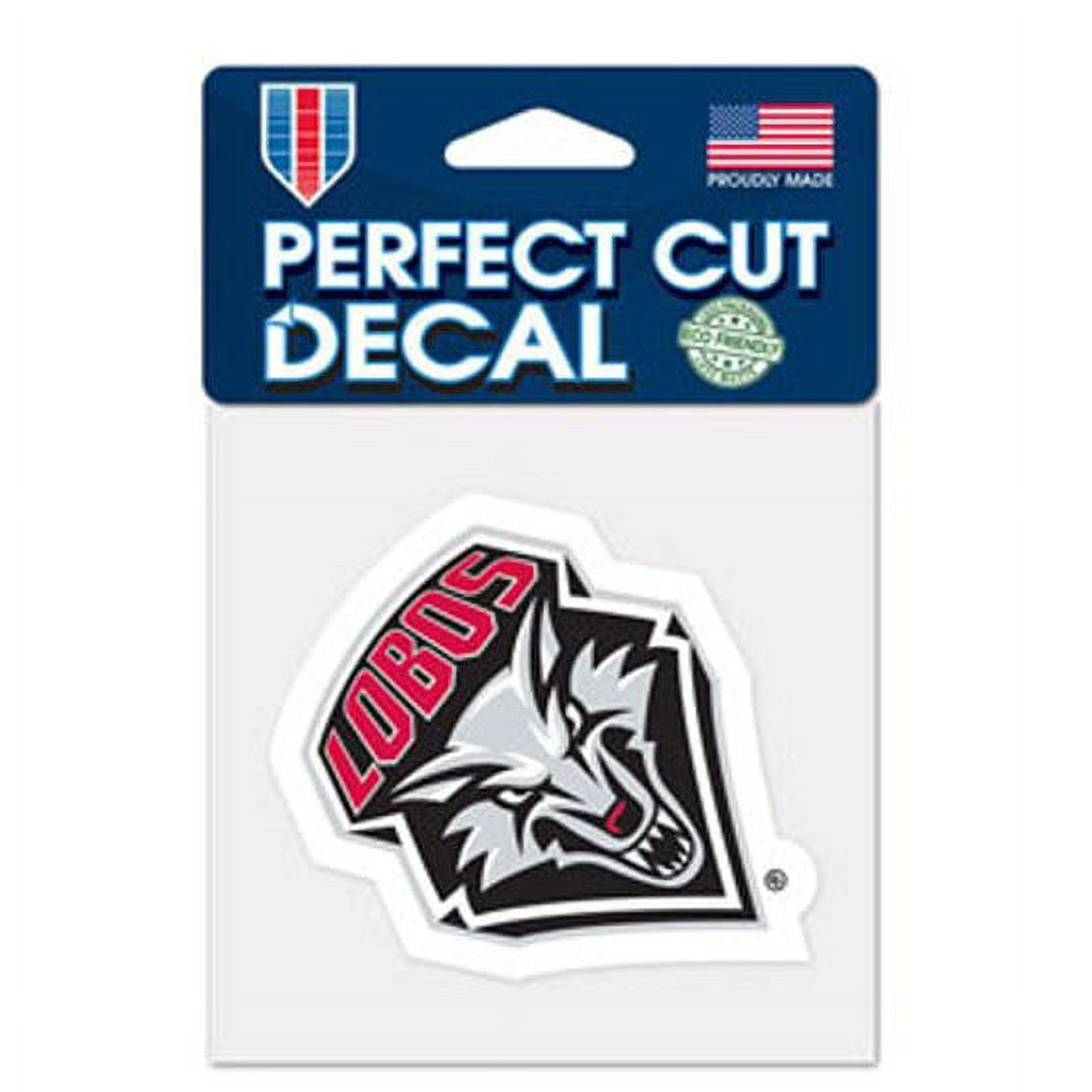New Mexico Lobos Perfect Cut Decal - 4 x 4 in.
