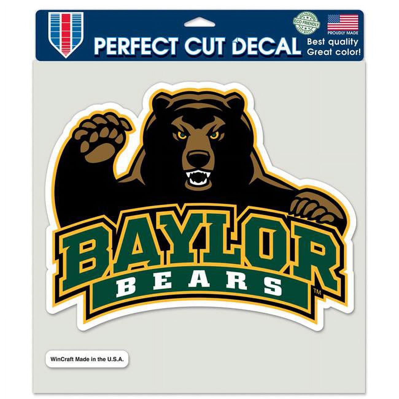 Baylor Bears Perfect Cut Decal - 8 x 8 in.