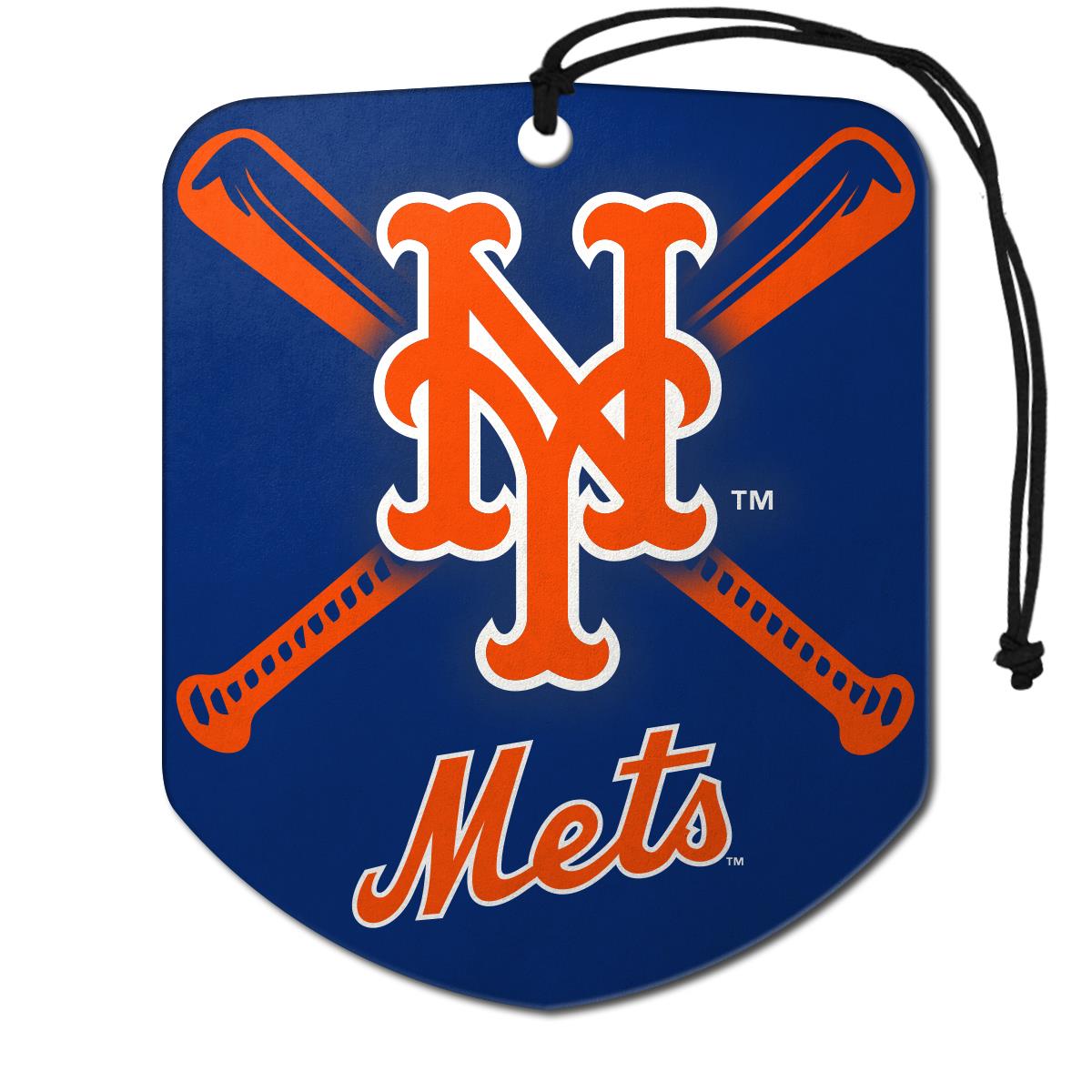 8162055318 New York Mets Shield Design Air Freshener - 2.75 x 3.5 in. - Pack of 2