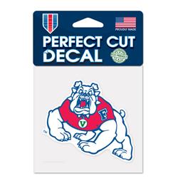 Fresno State BulldogsPerfect Cut Decal - 4 x 4 in.