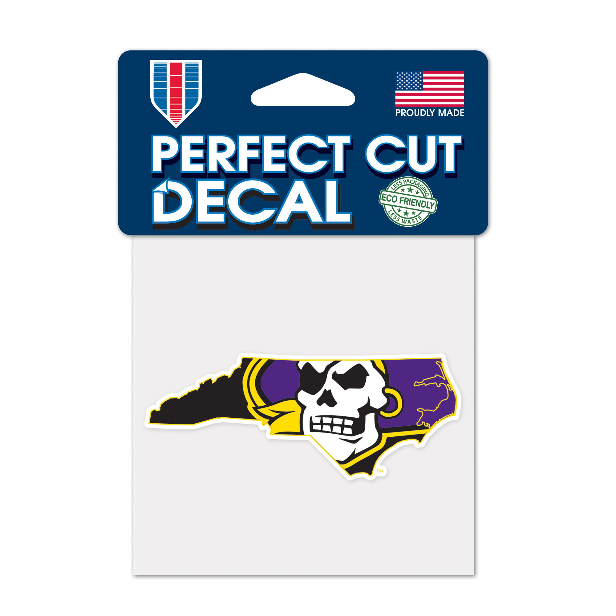 East Carolina Pirates Perfect Cut Decal - 4 x 4 in.