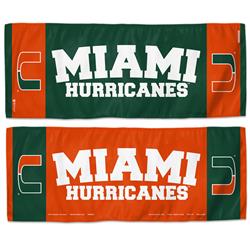Miami Hurricanes Cooling Towel - 12 x 30 in.