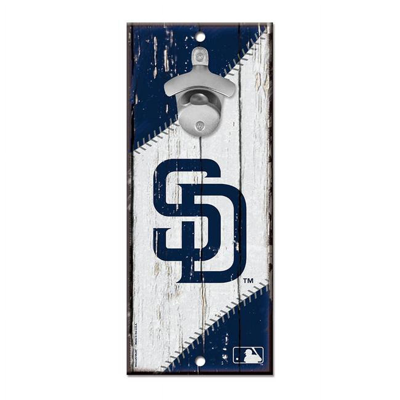 San Diego Padres Bottle Opener Wood Sign - 5 x 11 in.